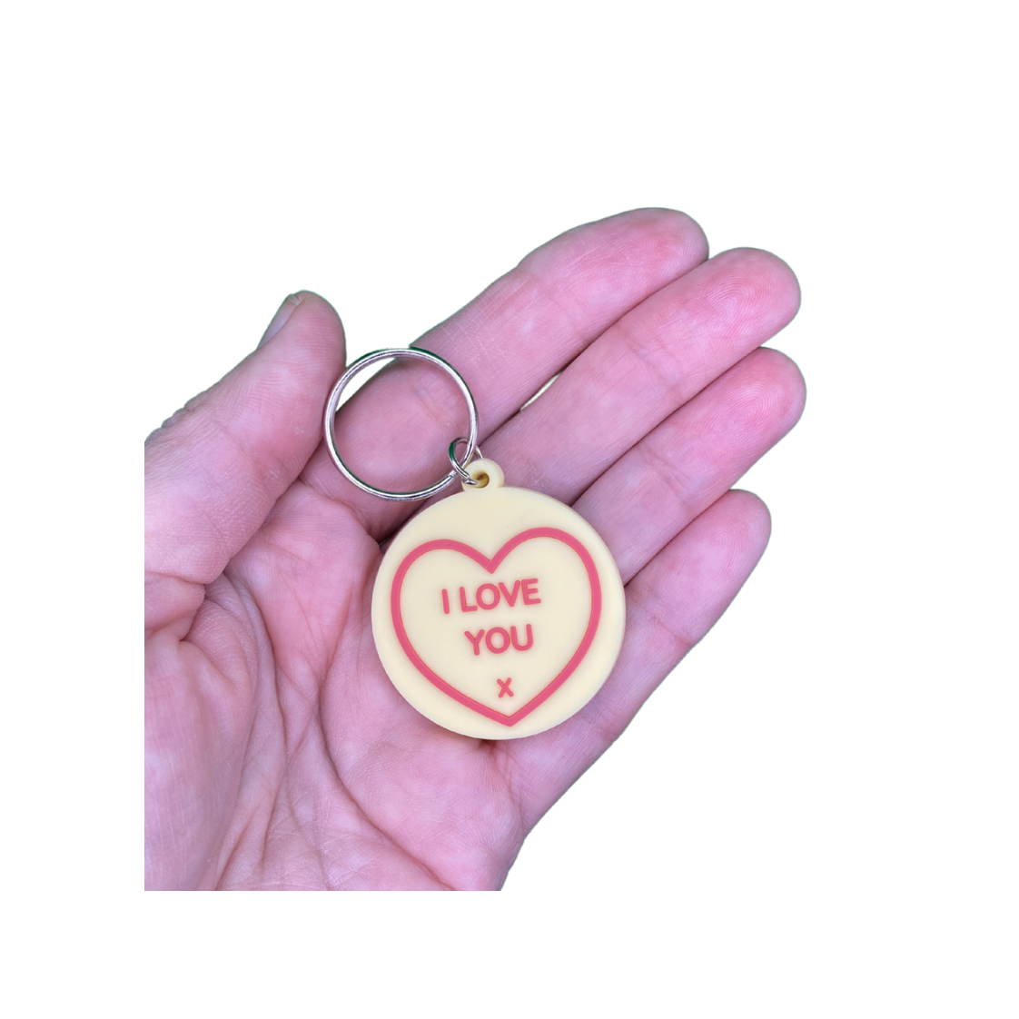 Happy Birthday Nan card with heart Keyring gift