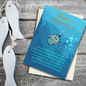 Anniversary card with jellyfish Keyring gift