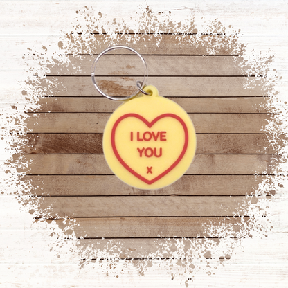 Happy Birthday Nan card with heart Keyring gift