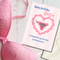 Bestie birthday card with knickers Keyring gift