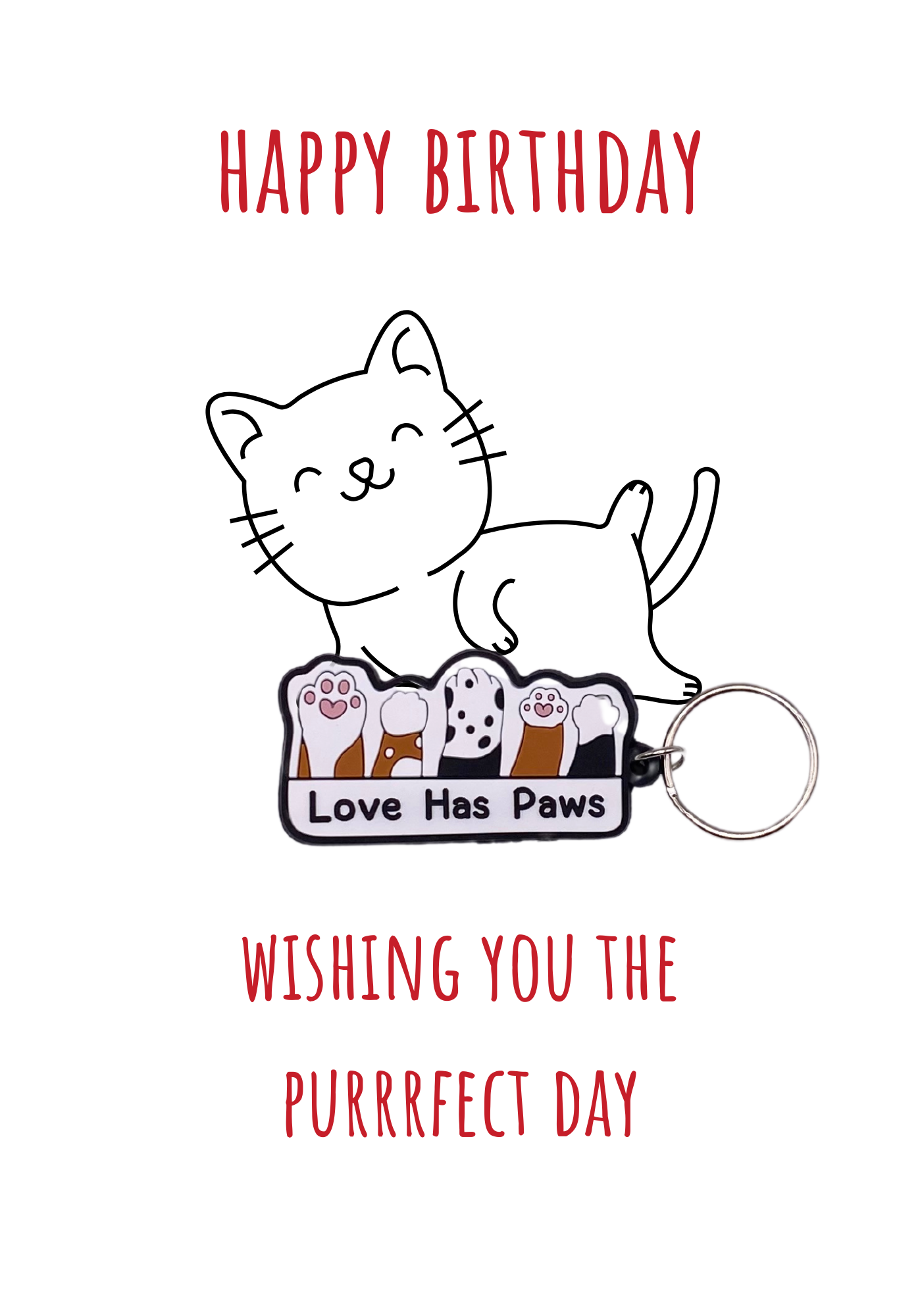 KBD001U. Purrrfect birthday-6 pack