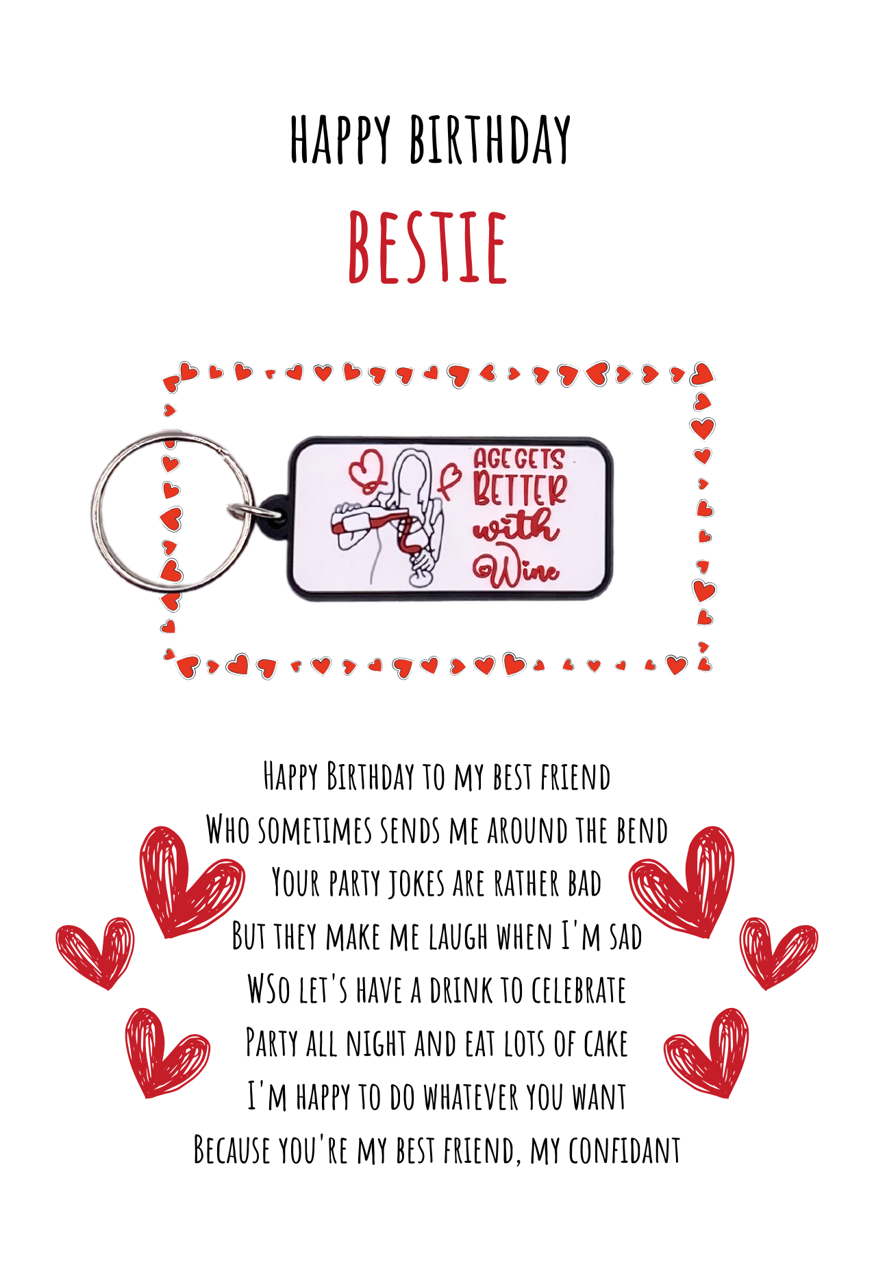 KBD006F. Bestie birthday-6 pack